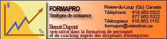 Formapro - Strat�gies de croissance