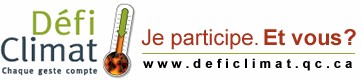 Je participe au d�fi climat.