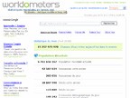 www.worldometers.info/fr/, Les statistiques mondiales en temps r�el
