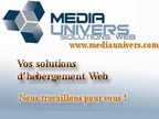 Mdia Univers, votre spcialiste des hbergements Web, Domaines, Boutiques, Licences .... Prix spciaux