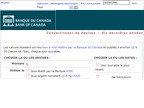 Banque du Canada - Convertisseur de devises
