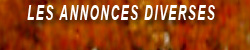 Les annonces diverses