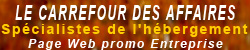 Sp�cialistes de l'h�bergement : Page Web promo Entreprise