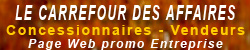 Concessionnaires Vendeurs : Page Web promo Entreprise