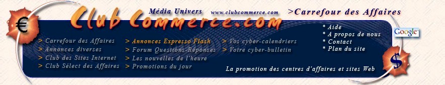 Clubcommerce M�dia Univers, votre site promotionnel