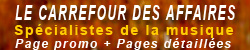 Sp�cialistes de la musique : Page Web promo Entreprise + Pages d�taill�es