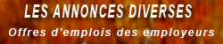 Offres d'emplois des employeurs