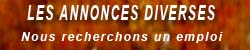 Les Annonces "Nous recherchons un emploi"
