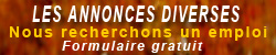 LES ANNONCES DIVERSES : Nous recherchons un emploi
