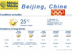 M�t�o de Beijing, Chine durant les Jeux olympiques
